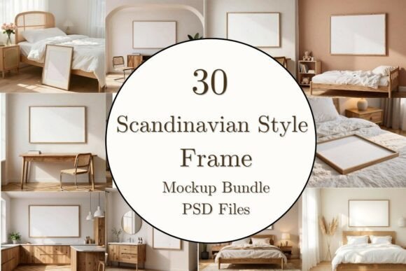 Download 30 Scandinavian Frame Mockup Bundle PSD - Frame mockup Collection