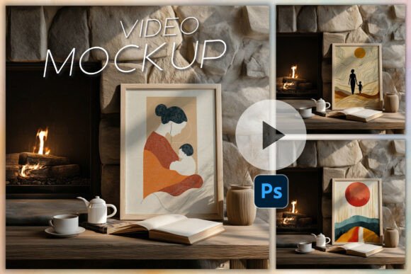 Download Frame Mockup Animation PSD Smart Object - Premium Resources