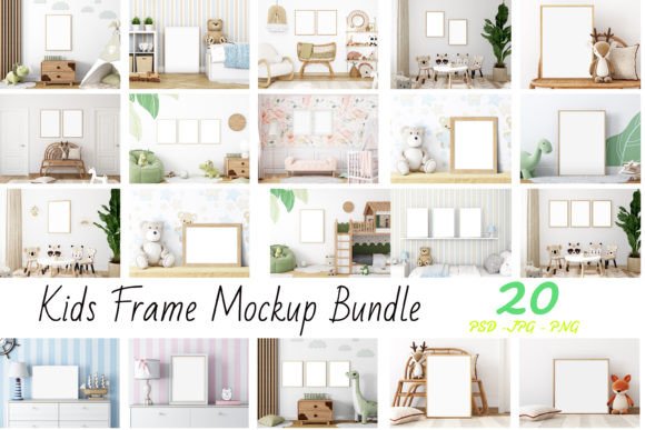 Download Frame Mockup Bundle Kids - 30 - Frame mockup Collection