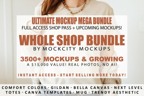 Download Whole Shop Mockup Bundle 3500+ Mockups - Premium Resources