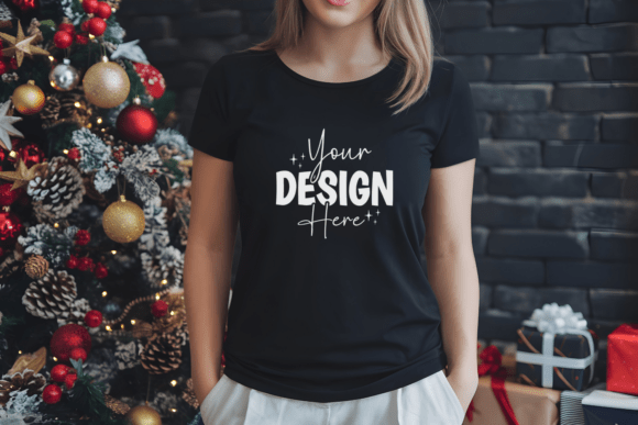 Download Gildan 5000 Christmas Tshirt Mockup - Christmas tshirt mockup Collection