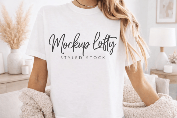 Download Comfort Colors 3023CL White Shirt Mockup - White shirt mockup Collection