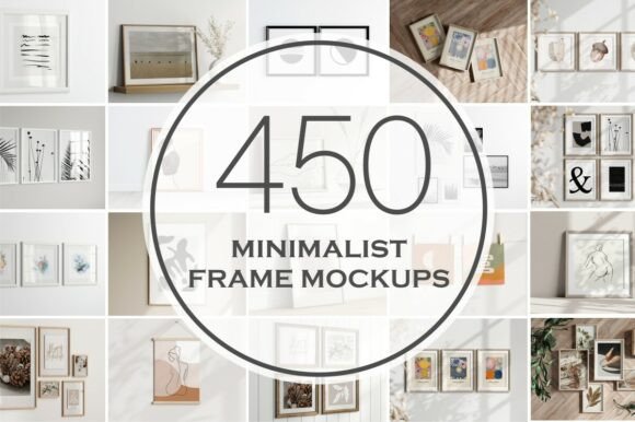 Download Minimalist Frame Mockup Bundle - Frame mockup Collection