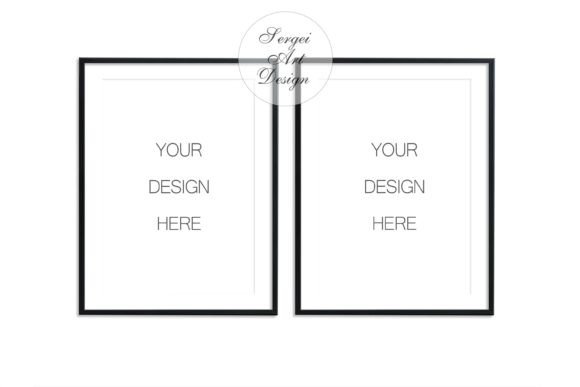 Download Double A4 Frame Mockup,Two Frames Mockup - Frame mockup Collection